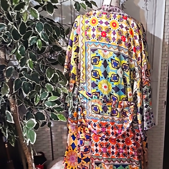 Zara Final Markdown Printed Kimono Coverup/Dress/Robe - Picture 8 of 10